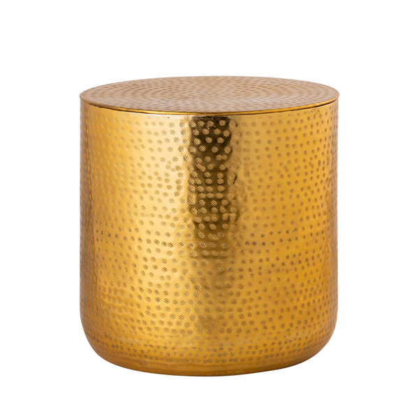 Pasargad Iron Drum End Table Wayfair